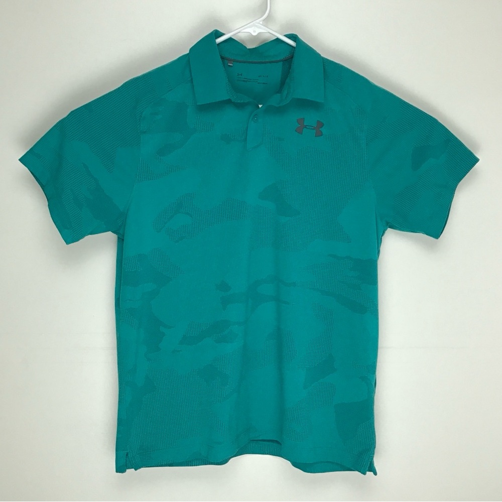 Under Armour HeatGear mens short sleeve polo shirt large